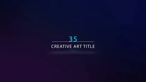 35 Modern Title Typo Stock After Effects