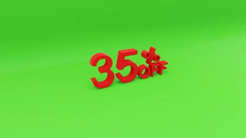 35 percent off 3D rendering Video stock 153359394