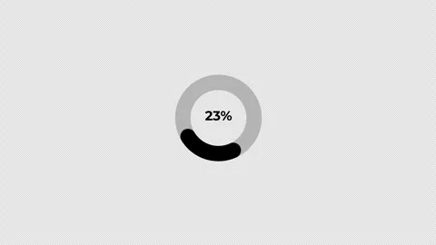 35 Percent Circular Pie Chart Animation Stock Footage 339366688