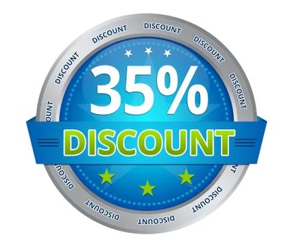 35 percent discount Stock Illustration