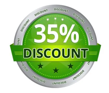 35 percent discount Stock Illustration