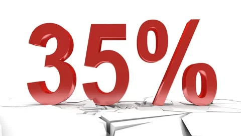 35 Percent Vídeos de archivo 117593553