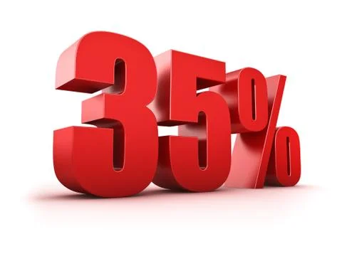 35 percent Stock Illustration