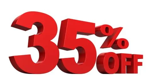 35 Percent Off Stock Illustration