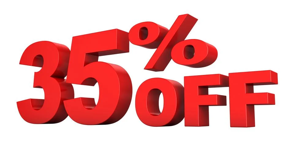 35 Percent Off Stock Illustration