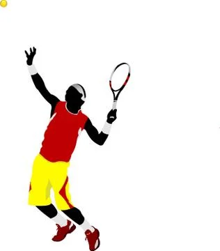 35 tennis6 Stock Illustration