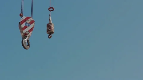 35 ton crane hook. Stock-Footage 140917605