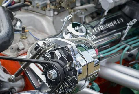 350 Chevrolet Engine Stock Photos