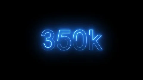 350k animated neon text effect video motion on black background. Stock Footage 317217823