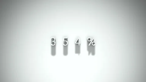 354 3D title animation with shadows on a white background Stock Footage 296827542