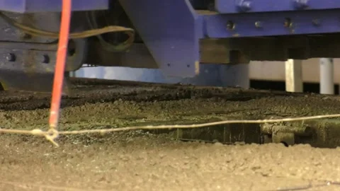 357. Filling the formwork with a Concrete spreader. Stock Footage 94542162
