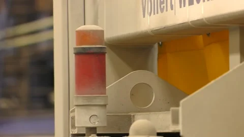 358. The warning light is red. Stock Footage 94542187