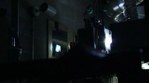 35mm Cinema Projector Operating Video stock 21780809