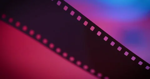 35mm film negative silhouette on Stock Video Pond5