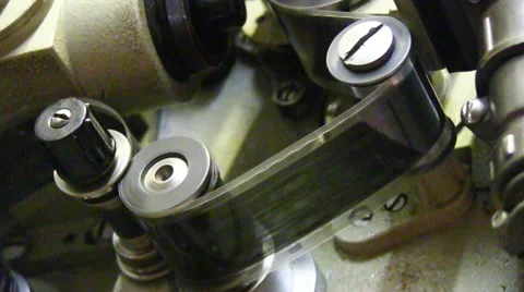 35mm film projector Stock Footage 44234396