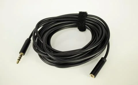 3.5mm jack audio cable extender Stock Photos