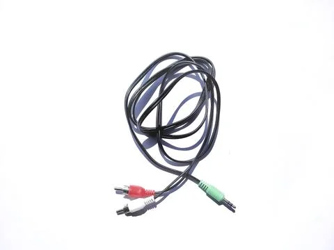 3,5mm jack audio splitter Stock Photos