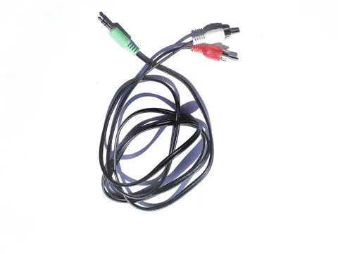 3,5mm jack audio splitter Stock Photos