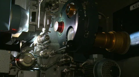 35mm Projector Running Stock Footage 368793