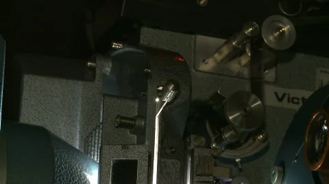 35mm Projector Running Stock Footage 368924