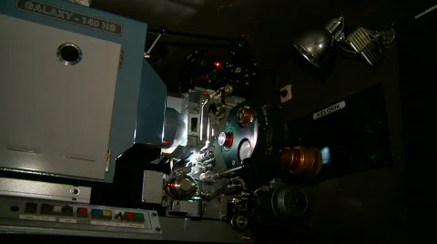 35mm Projector Running Stock Footage 369217