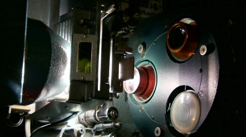 35mm Projector Running Stock Footage 369260