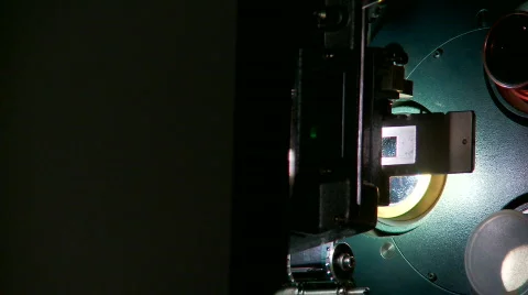 35mm Projector Running Stock Footage 371585