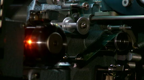 35mm Projector Running Video stock 372381