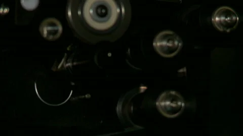 35mm Projector Running Stock Footage 373901
