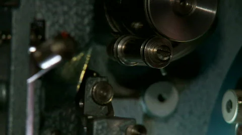 35mm Projector Running Stock Footage 374196