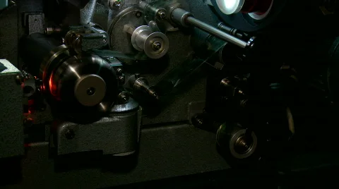 35mm Projector Running Stock Footage 374755