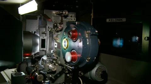 35mm Projector Running Stock Footage 374851