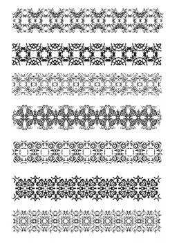 36 dividers Stock Illustration