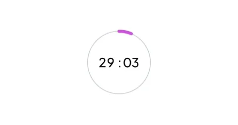 36 seconds digital timer countdown anima... | Stock Video | Pond5
