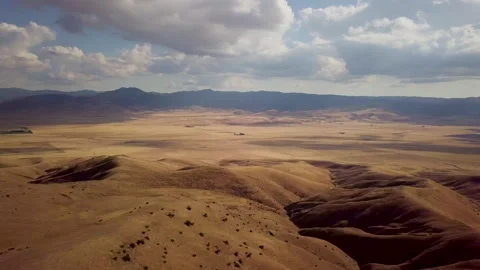 360 Aerial Drone Shot San Joaquin Valley, California Golden Hills Landscape 4K Stock Footage 146140053