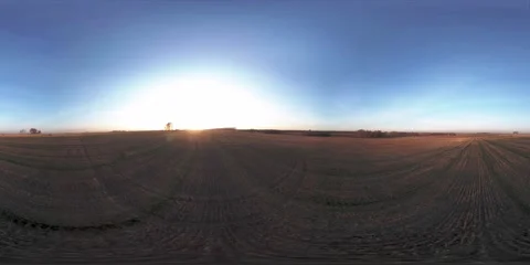 360 aerial view. Low flight above rural summer landscape with endless green Stock Footage 218381345