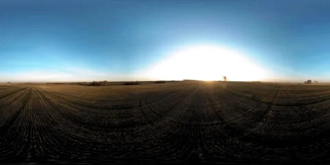 360 aerial view. Low flight above rural summer landscape with endless green Stock Footage 292793007