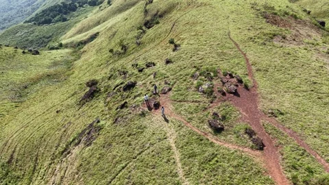 360 Aerial View on Mountains Stock Footage 308567853