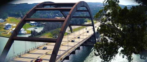 360 Bridge Anamorphic Stock Footage 129479062