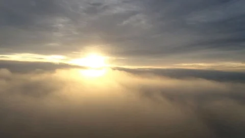 360 cloudy sunrise Video stock 86604484