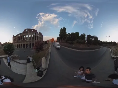 360 Colosseum Rome 스톡 동영상 72889058