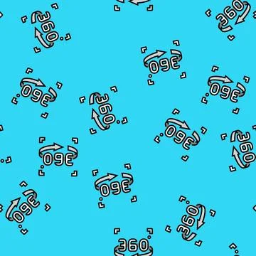 360 degree arrow augmented reality vector seamless pattern イラスト素材