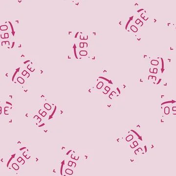 360 degree arrow augmented reality glyph seamless pattern イラスト素材