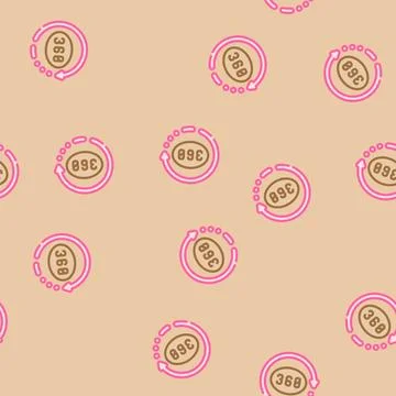 360 degree arrow augmented reality vector seamless pattern イラスト素材