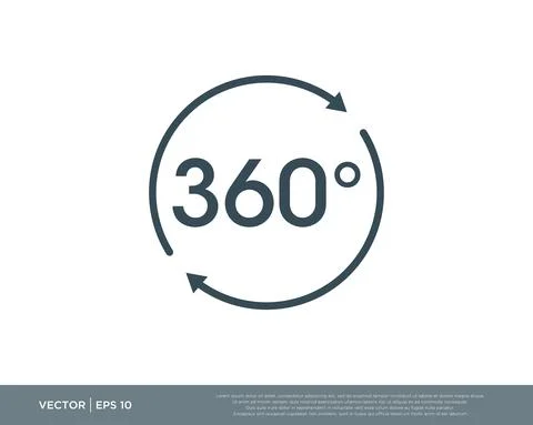 360 Degree Camera Circle Logo Icon Vector Design Editable Resizable EPS 10 Stock Illustration