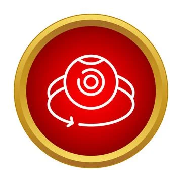 360 degree camera virtual reality icon Stock Illustration