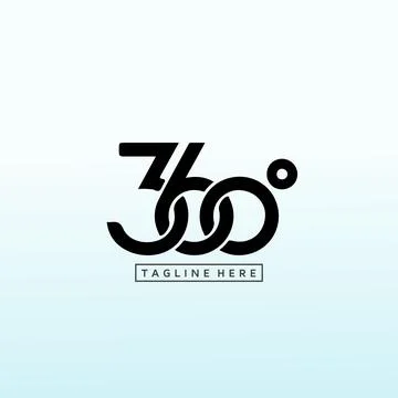 360 degree Case Management logo, 360 vector logo design template idea and ins Stock Illustration