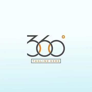 360 Degree Consultancy Logo Vector, 360 vector logo design template idea and Stock Illustration