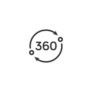 360 degree icon Stock Illustration