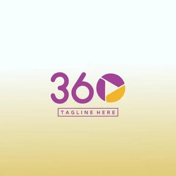360 degree icon vector graphic, vector abstract logo design templates online Stock Illustration